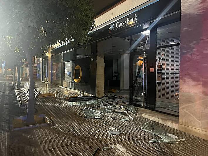 La sucursal bancaria afectada.