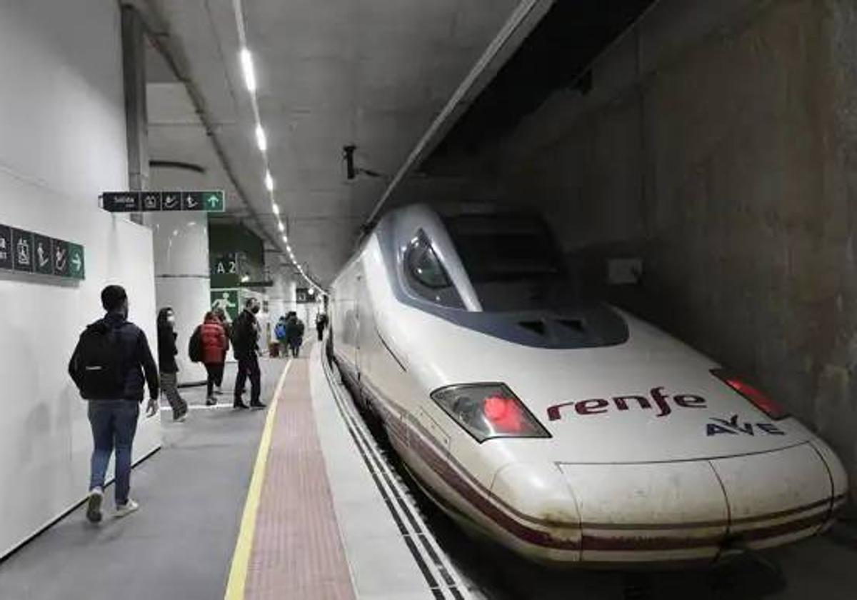 Ave en la estación del Carmen de Murcia en una imagen de archivo.