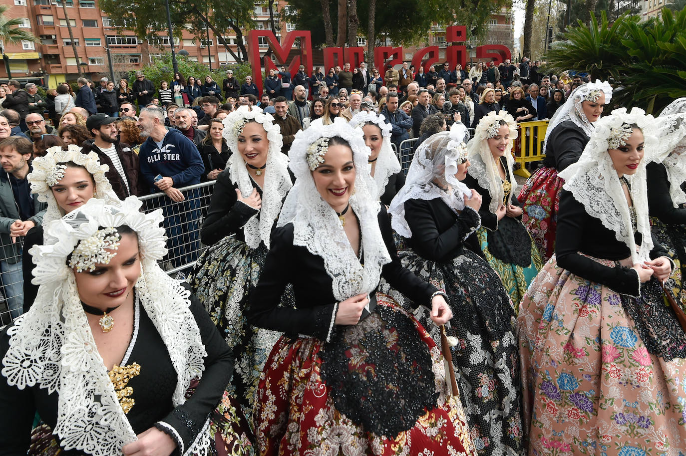 Las imágenes de la mascletá en la Circular de Murcia