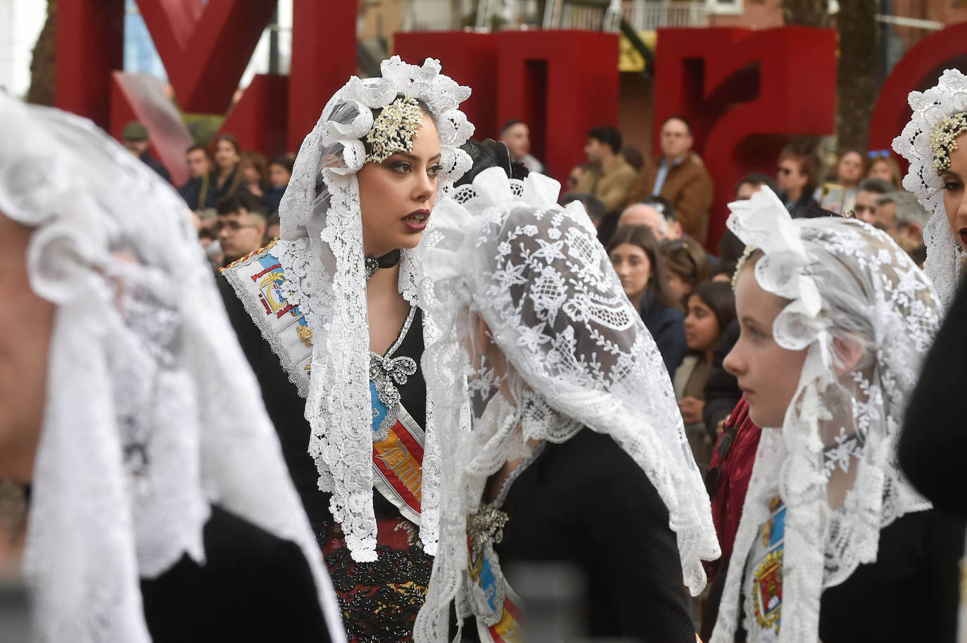 Las imágenes de la mascletá en la Circular de Murcia