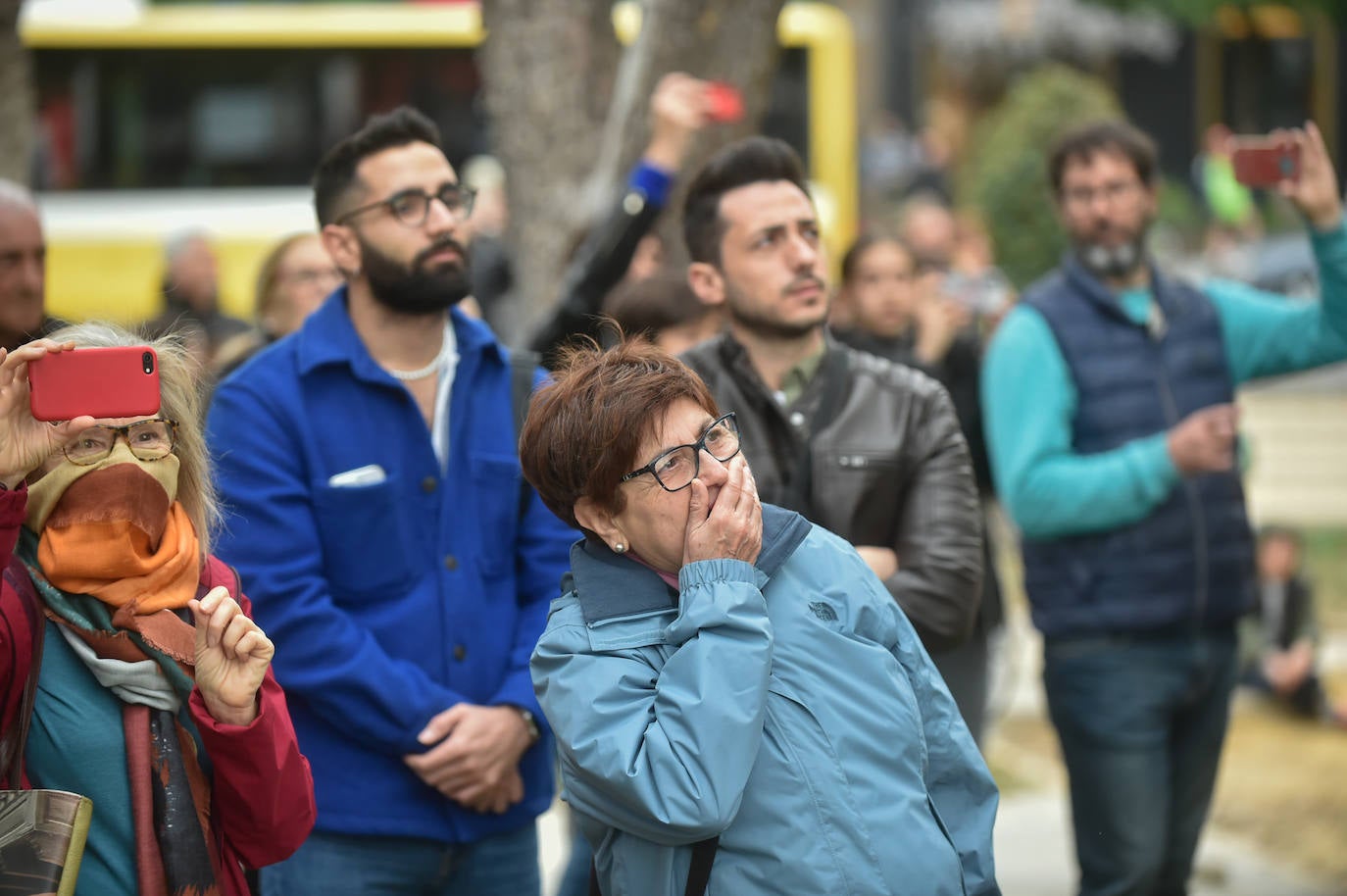 Las imágenes de la mascletá en la Circular de Murcia