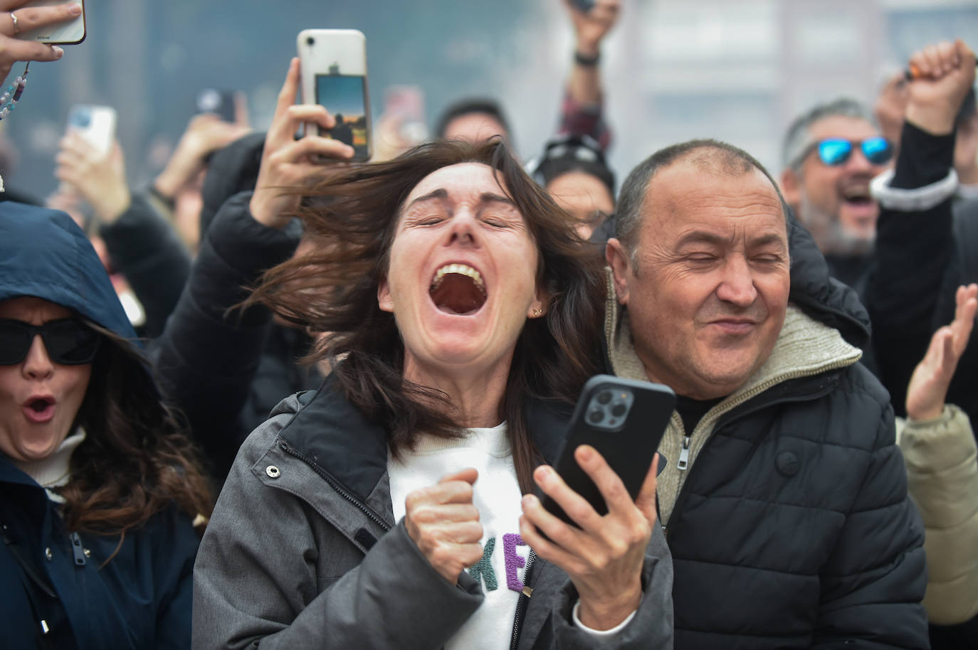 Las imágenes de la mascletá en la Circular de Murcia