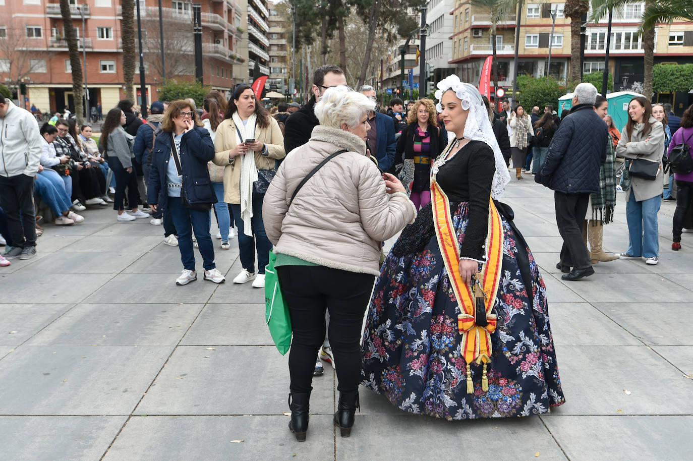 Las imágenes de la mascletá en la Circular de Murcia