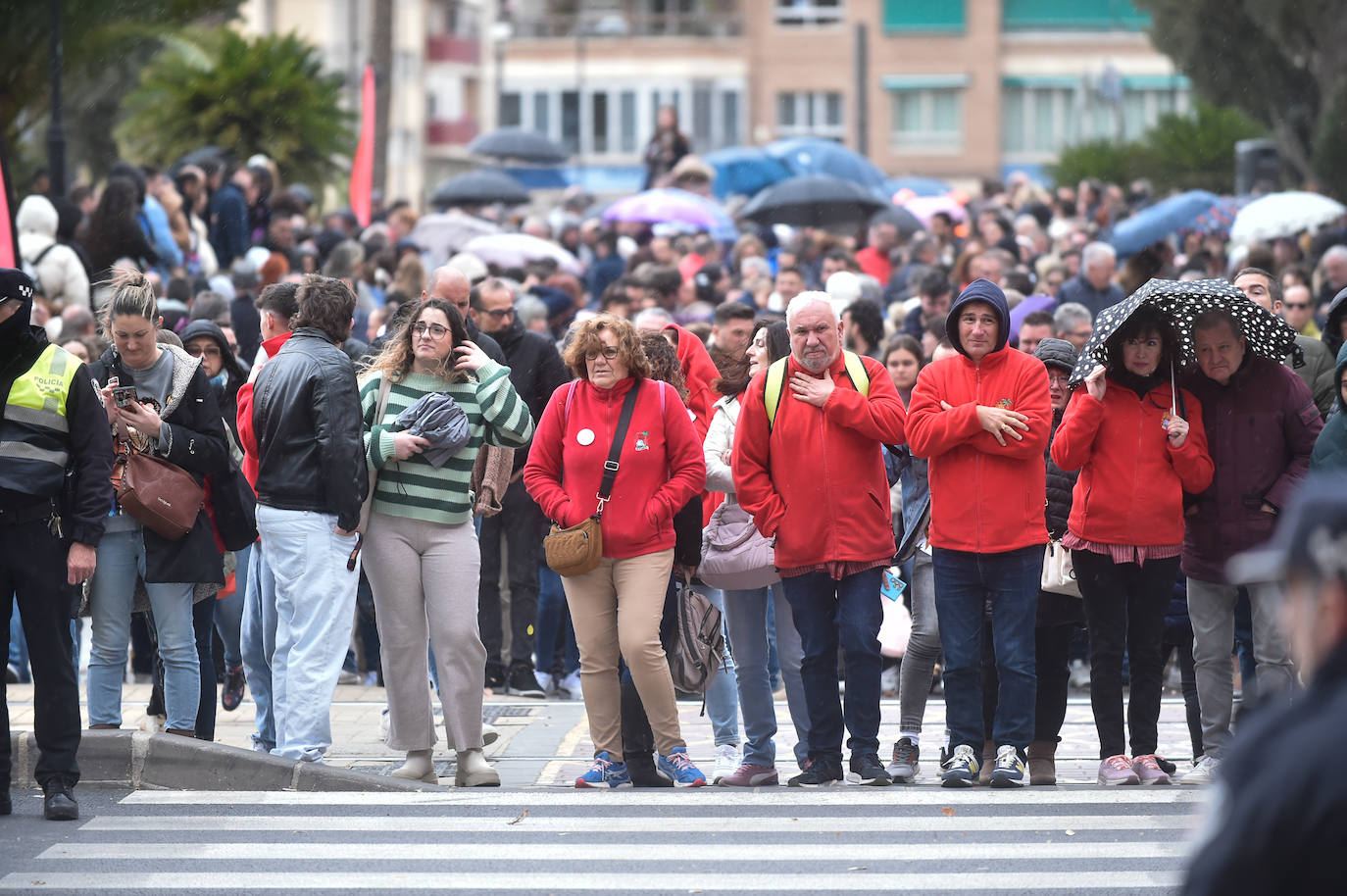 Las imágenes de la mascletá en la Circular de Murcia