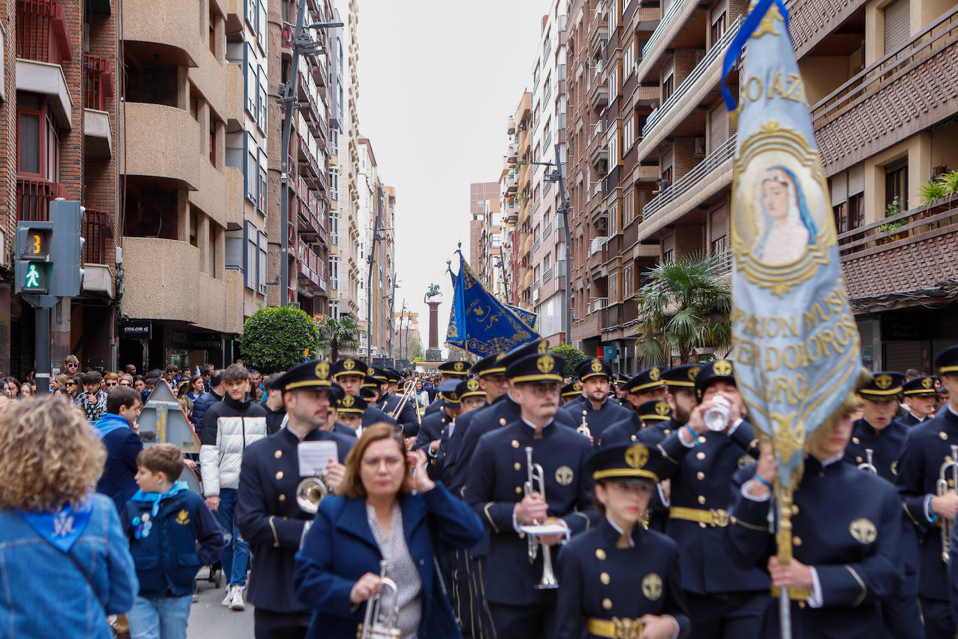 Azules y blancos proclaman su participación en las procesiones de Lorca
