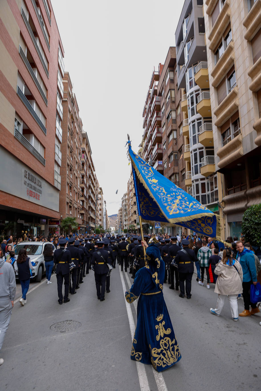 Azules y blancos proclaman su participación en las procesiones de Lorca