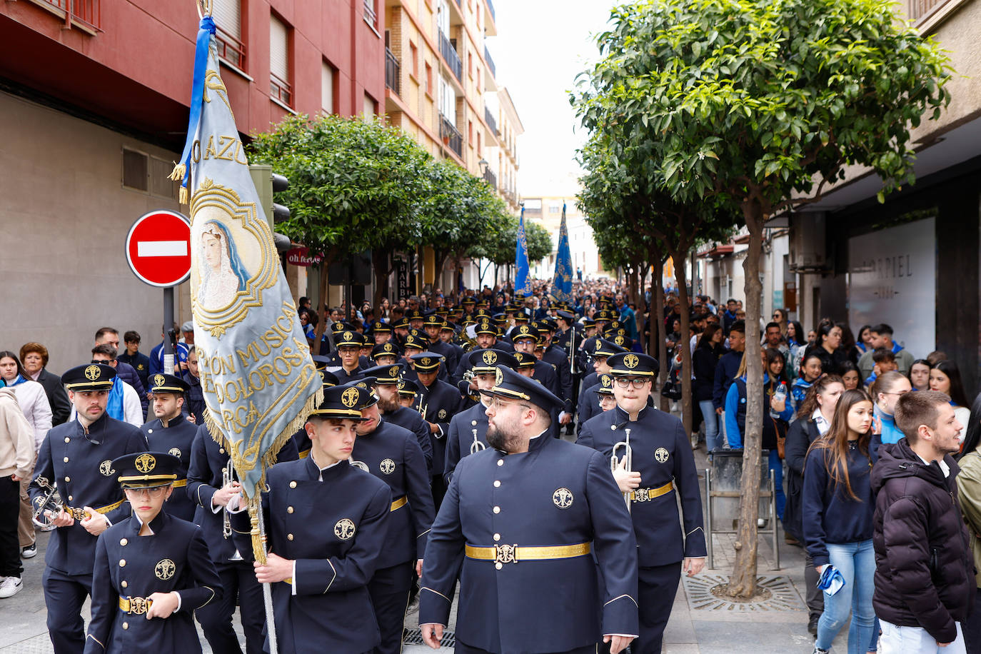 Azules y blancos proclaman su participación en las procesiones de Lorca
