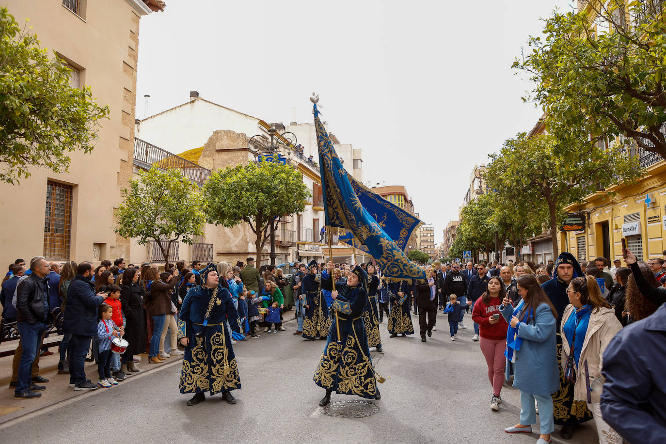Azules y blancos proclaman su participación en las procesiones de Lorca