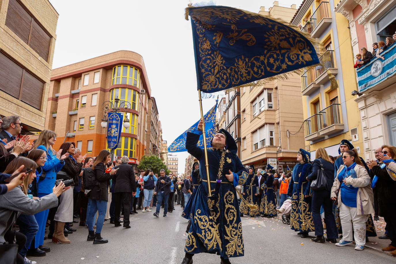 Azules y blancos proclaman su participación en las procesiones de Lorca