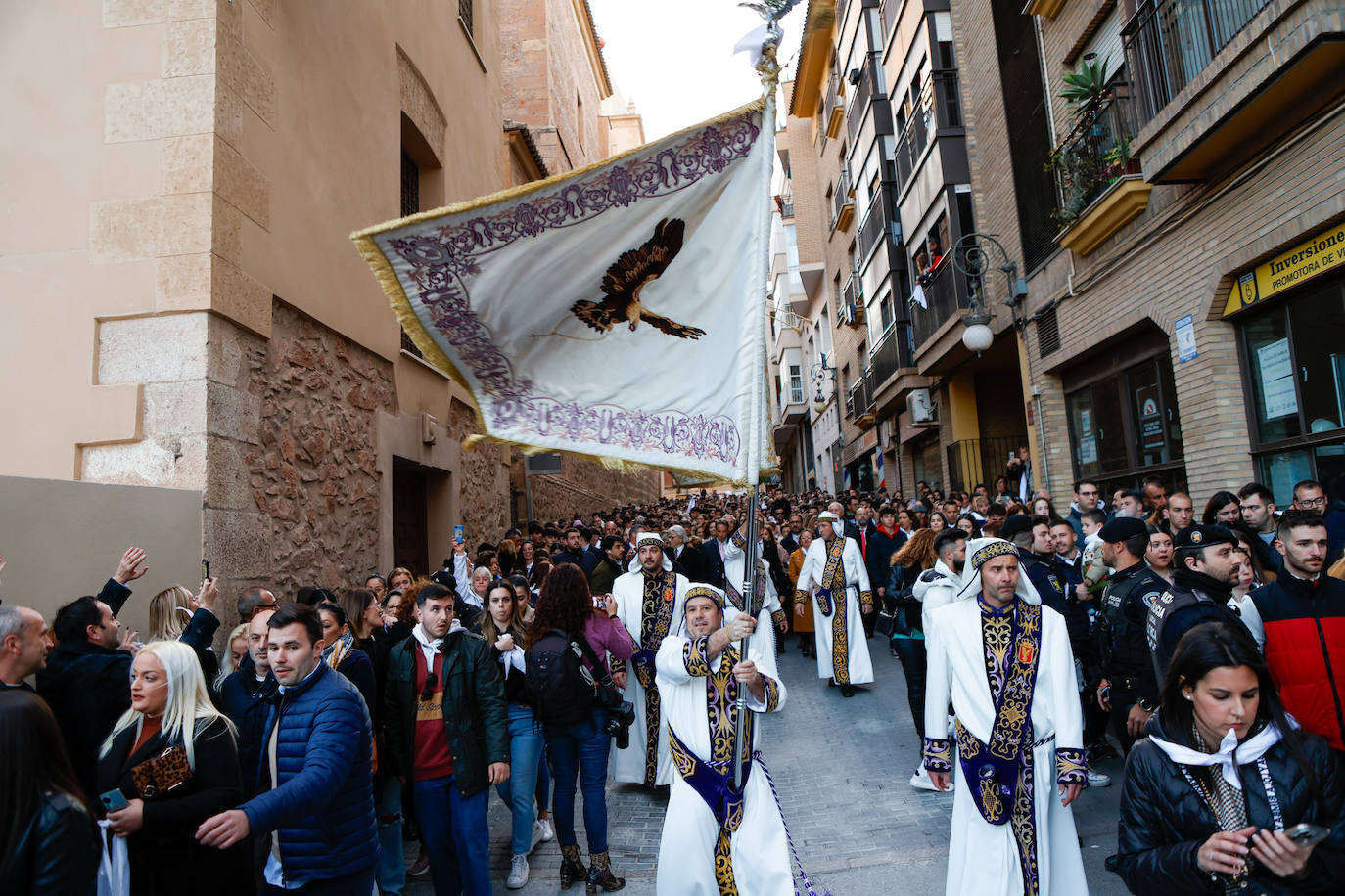 Azules y blancos proclaman su participación en las procesiones de Lorca