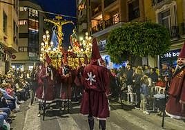 Imagen de archivo de la procesión de Lunes Santo en Murcia.