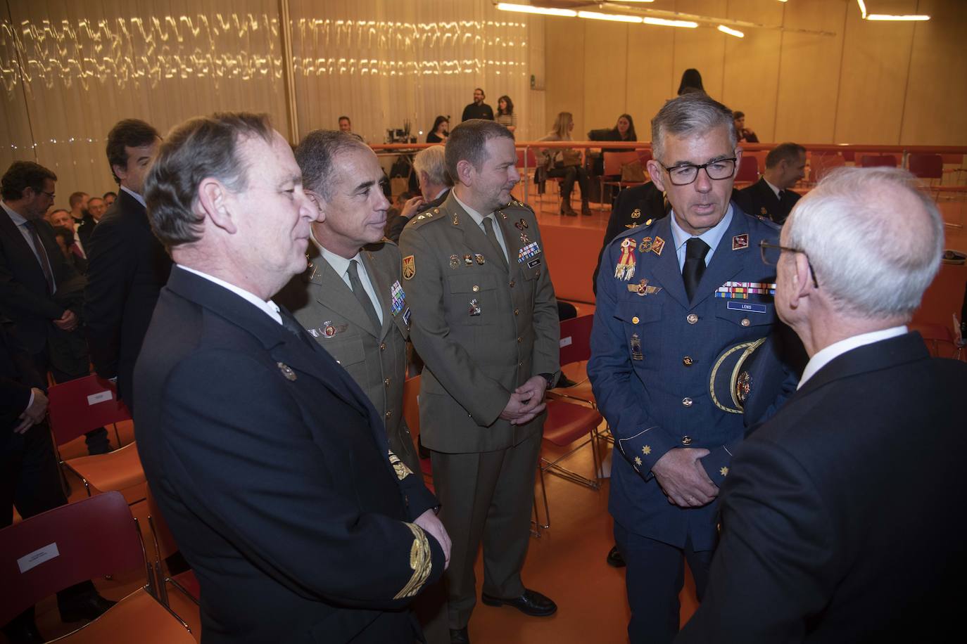La inauguración del Aula de Seguridad y Fuerzas Armadas, en imágenes
