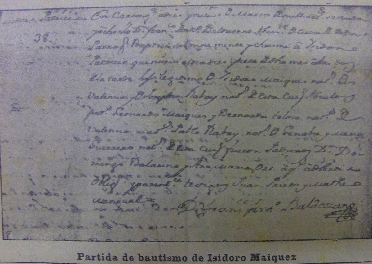 Imagen secundaria 1 - 1. El afamado barítono Marcos Redondo en la inauguración del monumento a Isidoro Máiquez, en la Plaza San Francisco, el 2 de mayo de 1927. 2. Partida de bautismo de Isidoro Máiquez. 3. El actor, pintado por Goya, en 1807.