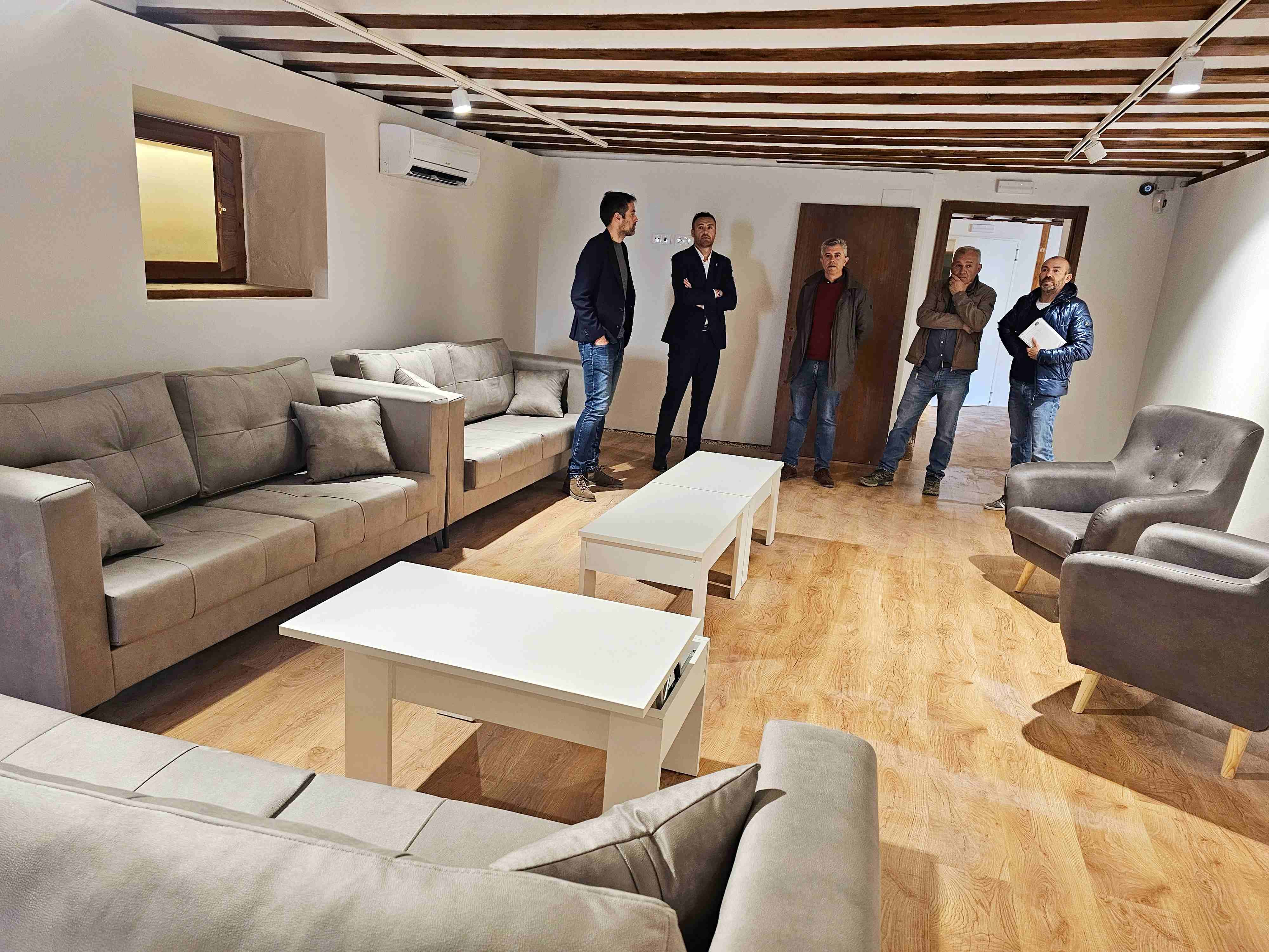 Una de las estancias del Centro de Acogida al Peregrino.