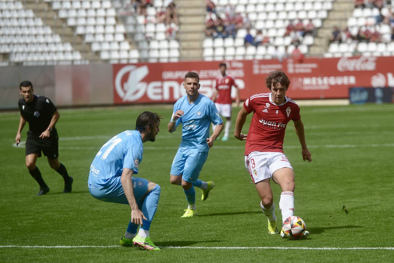 El empate del Real Murcia frente al Ibiza, en imágenes