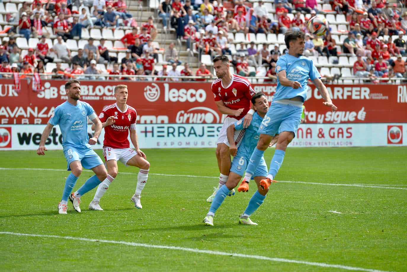 El empate del Real Murcia frente al Ibiza, en imágenes