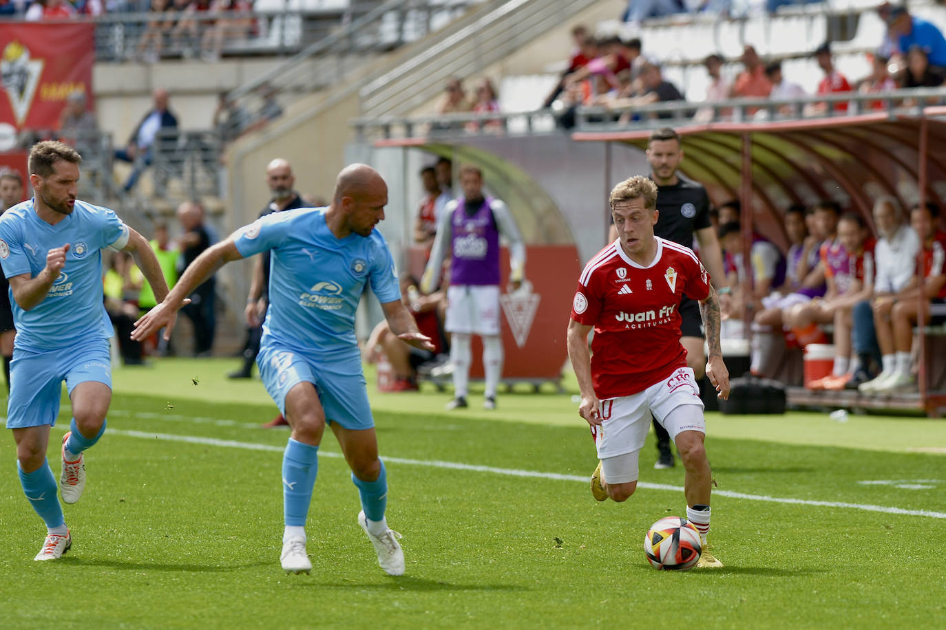 El empate del Real Murcia frente al Ibiza, en imágenes