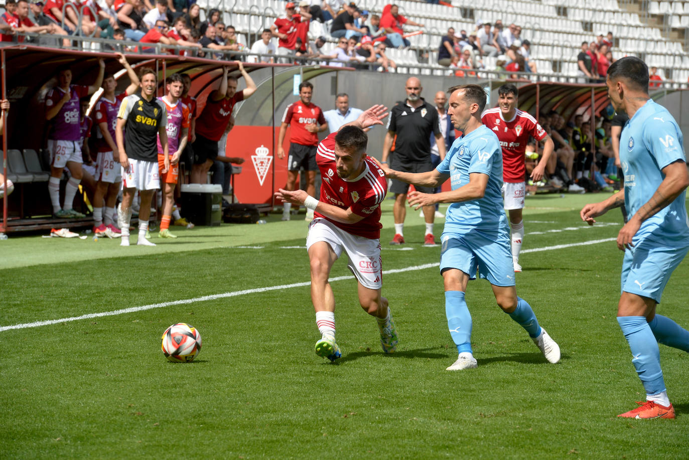 El empate del Real Murcia frente al Ibiza, en imágenes