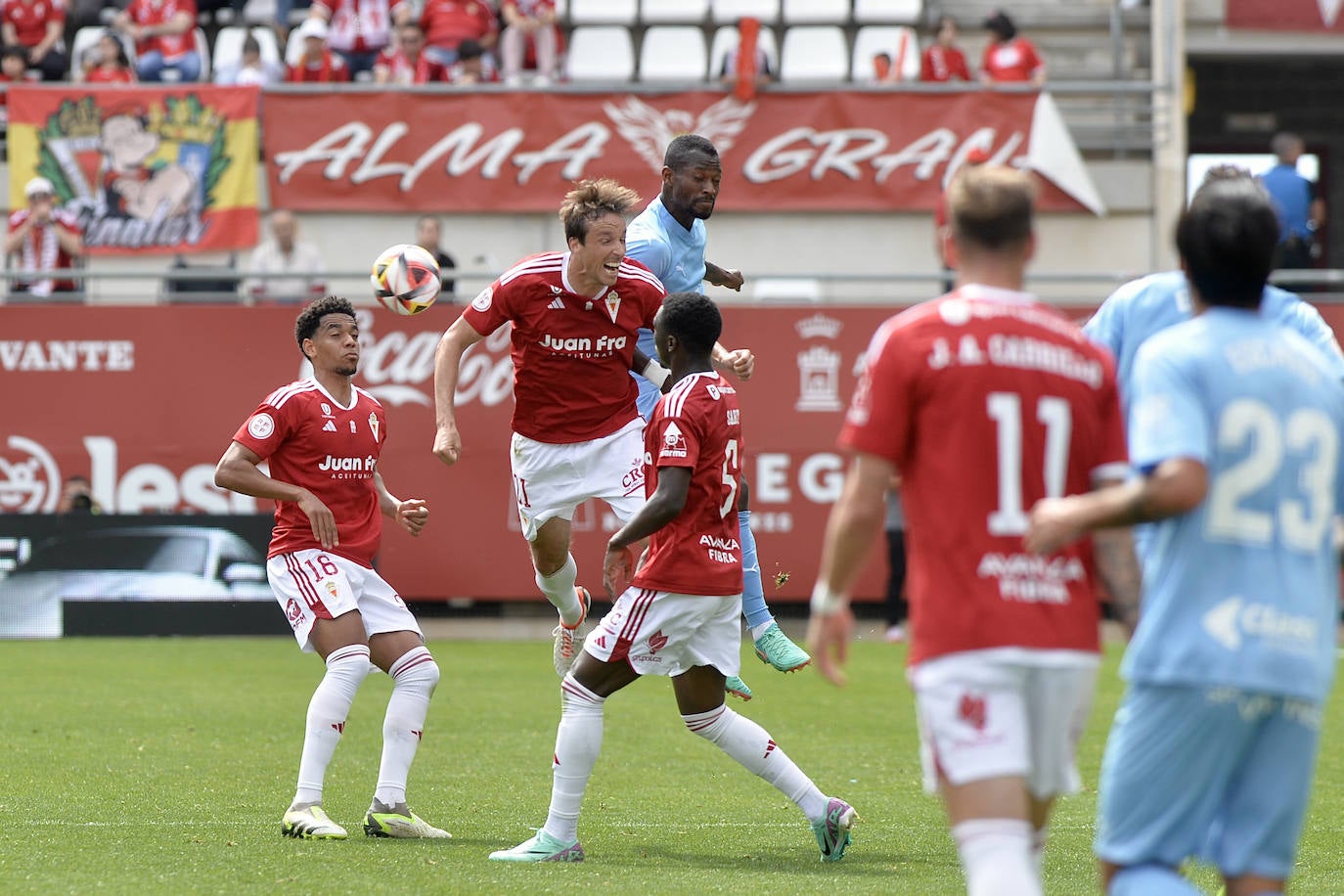 El empate del Real Murcia frente al Ibiza, en imágenes