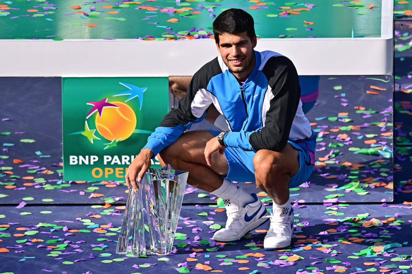 Las imágenes de la final de Indian Wells entre Carlos Alcaraz y Daniil Medvedev