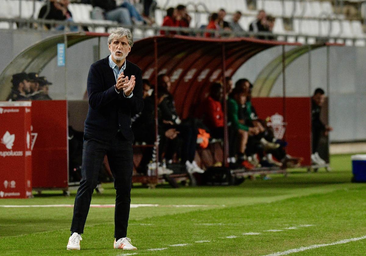 Pablo Alfaro, en el partido contra el Antequera.