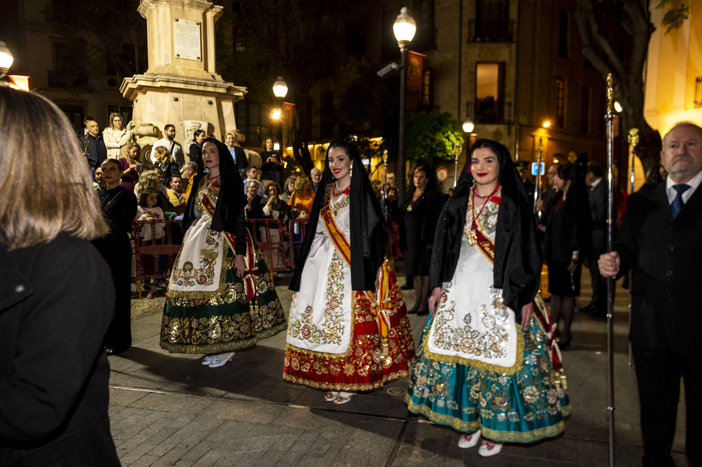 La procesión de la Caridad del Sábado de Pasión de Murcia, en imágenes