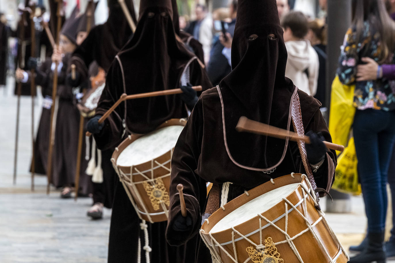 La procesión de la Fe del Sábado de Pasión de Murcia, en imágenes