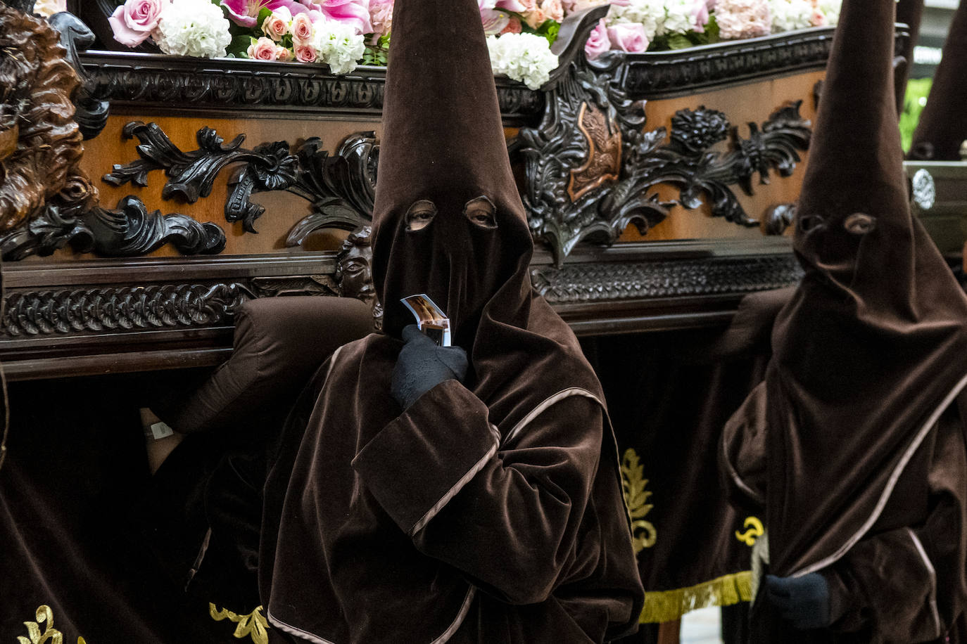 La procesión de la Fe del Sábado de Pasión de Murcia, en imágenes