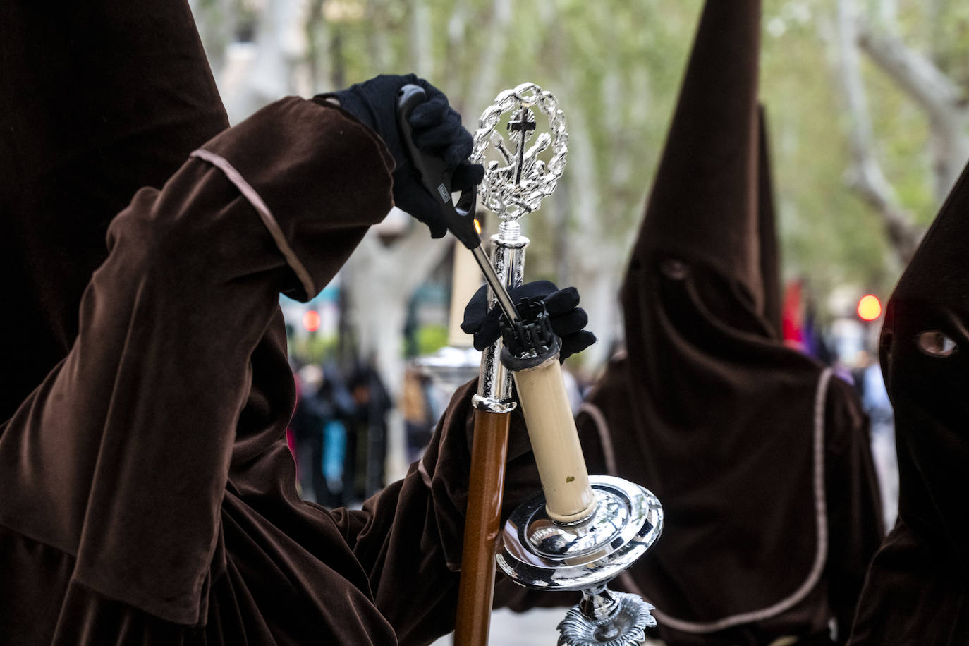 La procesión de la Fe del Sábado de Pasión de Murcia, en imágenes