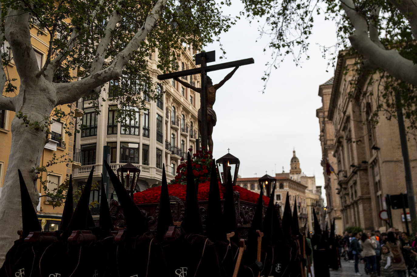 La procesión de la Fe del Sábado de Pasión de Murcia, en imágenes