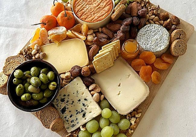 Tabla de quesos de La Lechera de Burdeos.