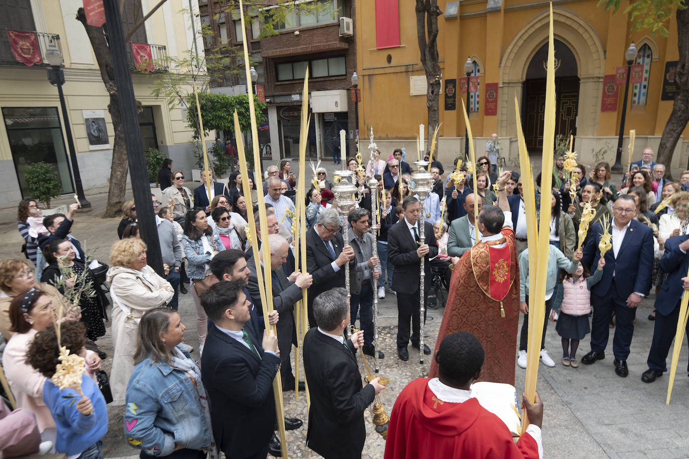 Imágenes de la mañana de Domingo de Ramos, en Murcia