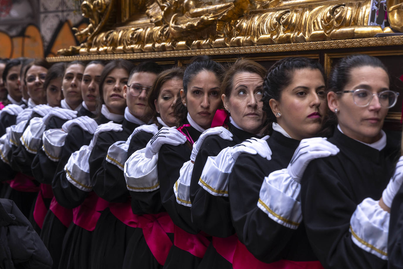 La lluvia obliga a suspender la procesión de La Burrica en Cartagena