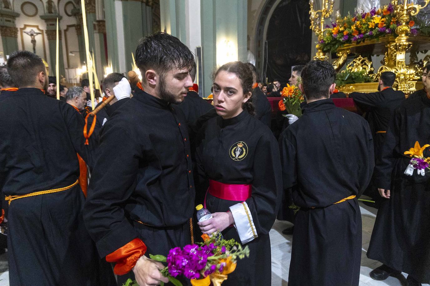 La lluvia obliga a suspender la procesión de La Burrica en Cartagena