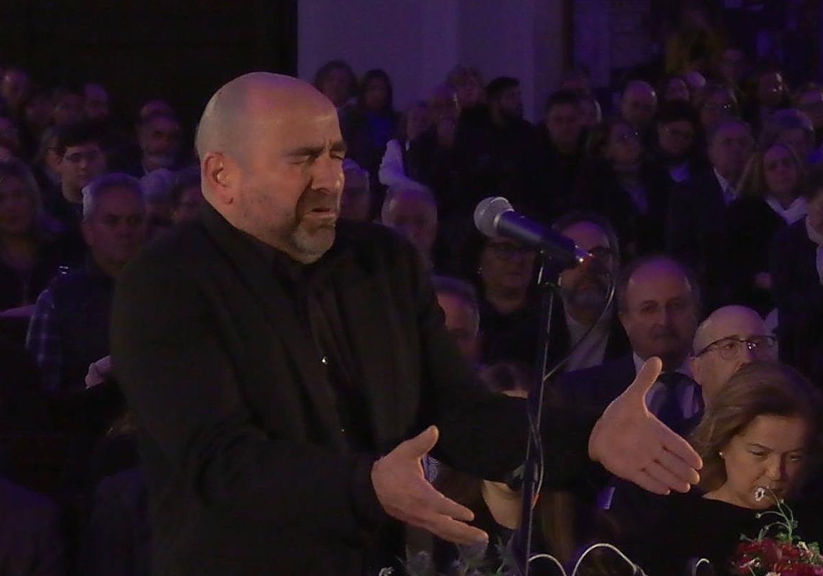 Antonio José Nieto en la final del X Concurso Nacional de Saetas Cartagena 2024