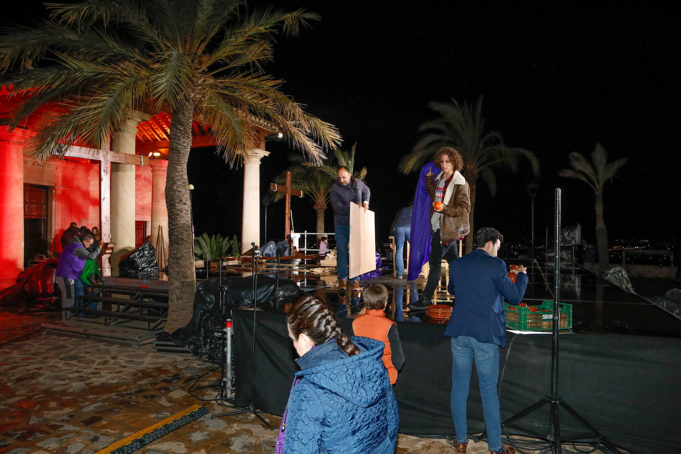 La lluvia obliga a suspender el vía crucis viviente de Lorca