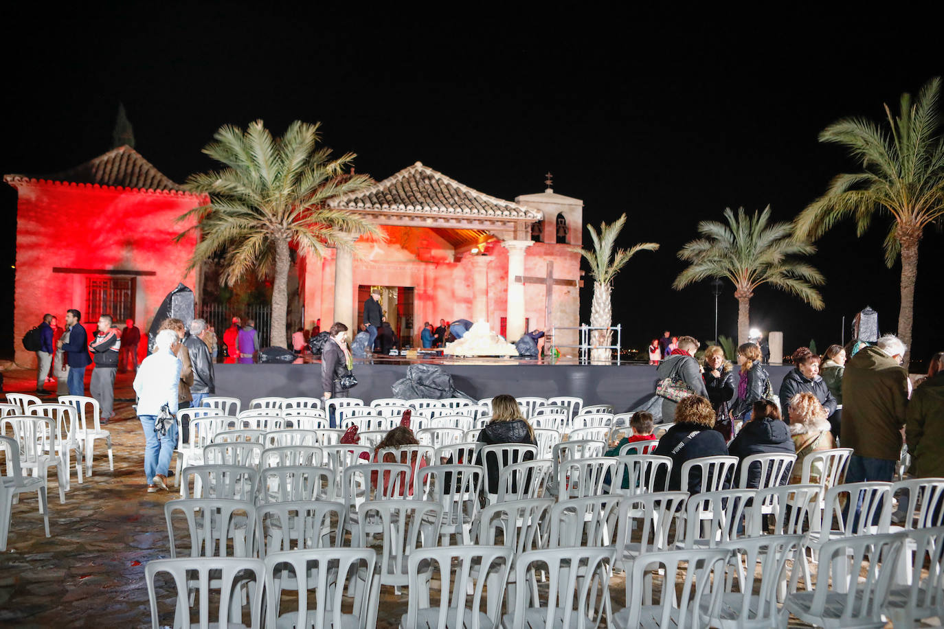 La lluvia obliga a suspender el vía crucis viviente de Lorca
