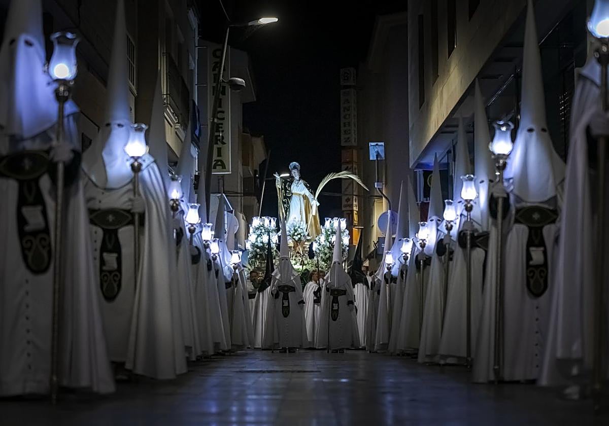 Un momento de la Semana Santa de San Pedro del Pinatar.