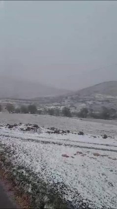 Nieve en la aldea moratallera de Los Odres