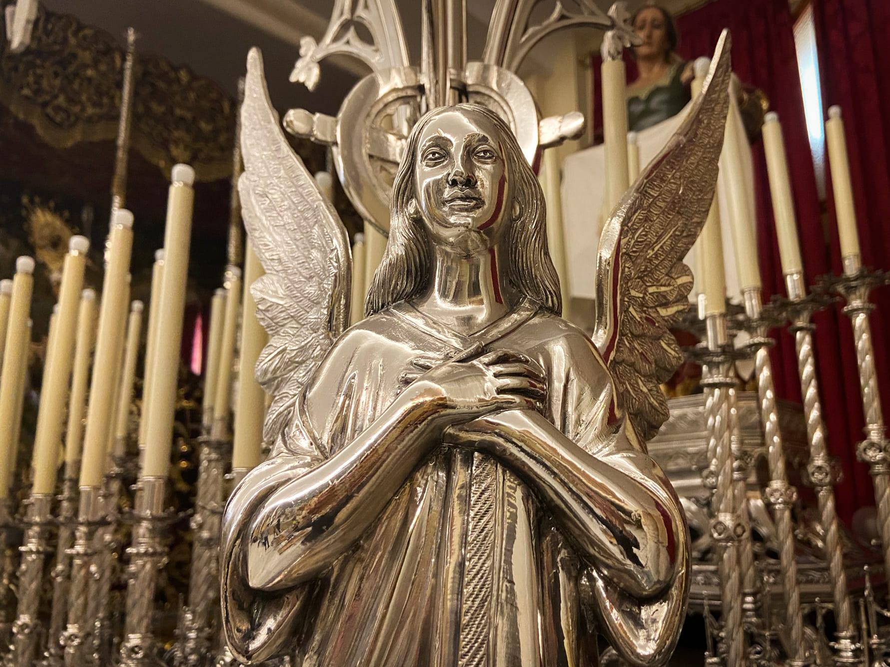 El nuevo acabado del trono de la Verónica en Orihuela