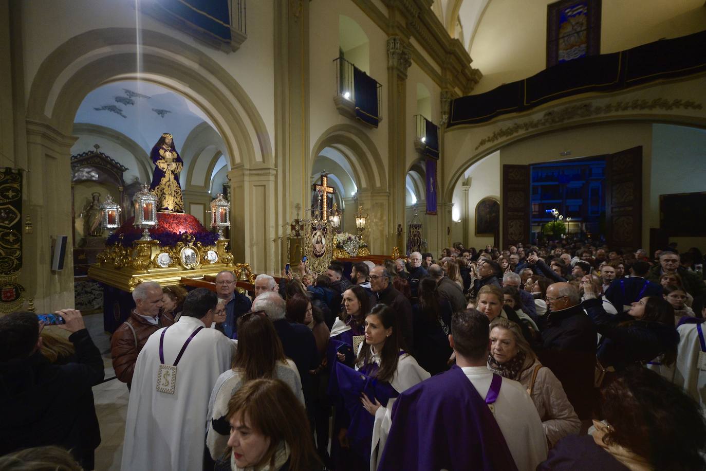 Suspendidas las procesiones de Martes Santo en Murcia por el mal tiempo