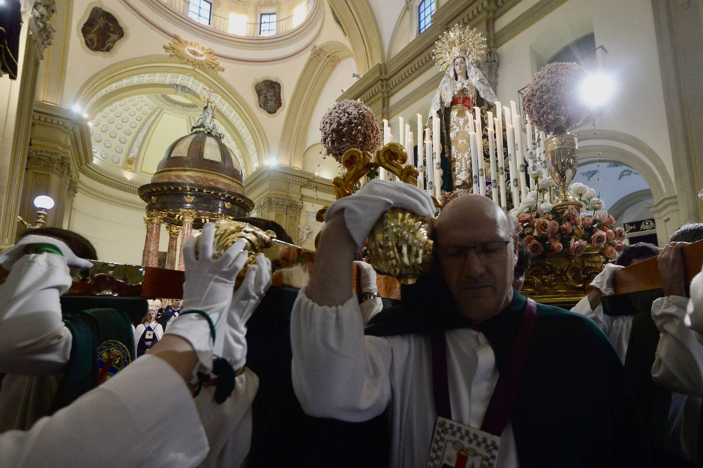 Suspendidas las procesiones de Martes Santo en Murcia por el mal tiempo