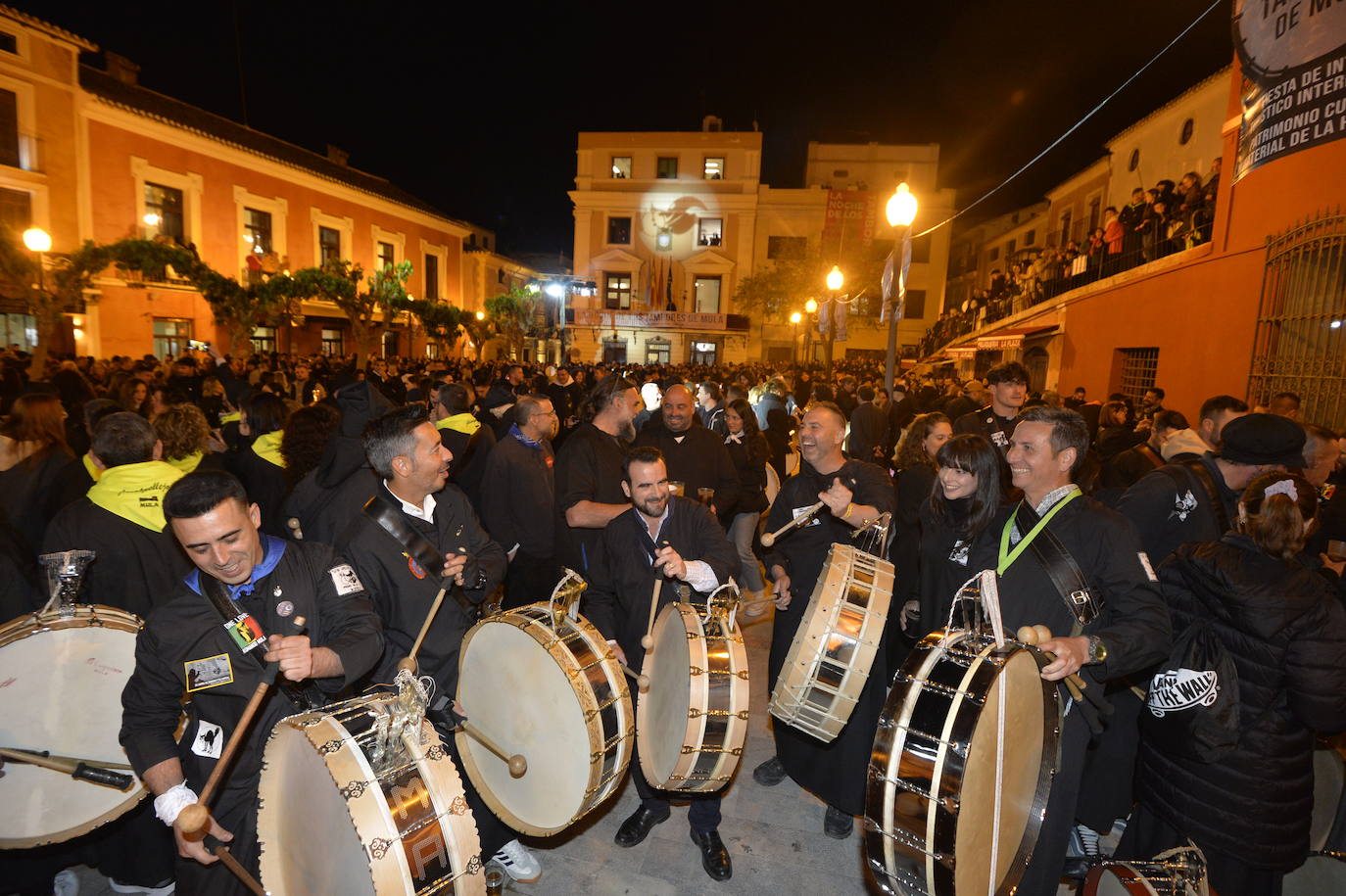 Las imágenes de La Noche de los Tambores en Mula