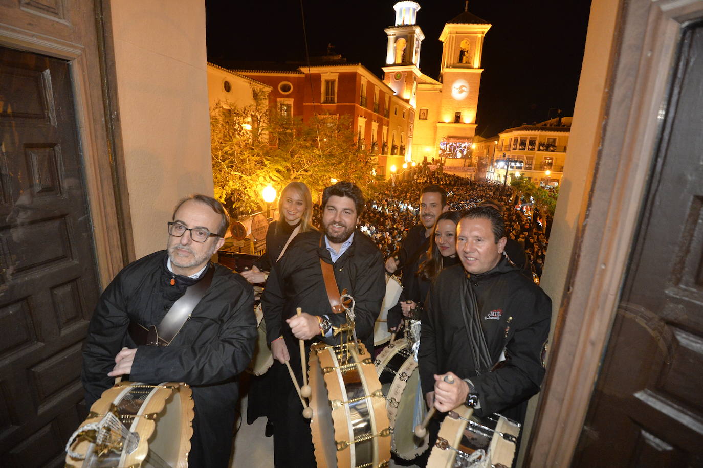 Las imágenes de La Noche de los Tambores en Mula