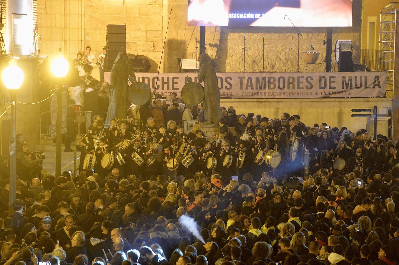 Las imágenes de La Noche de los Tambores en Mula