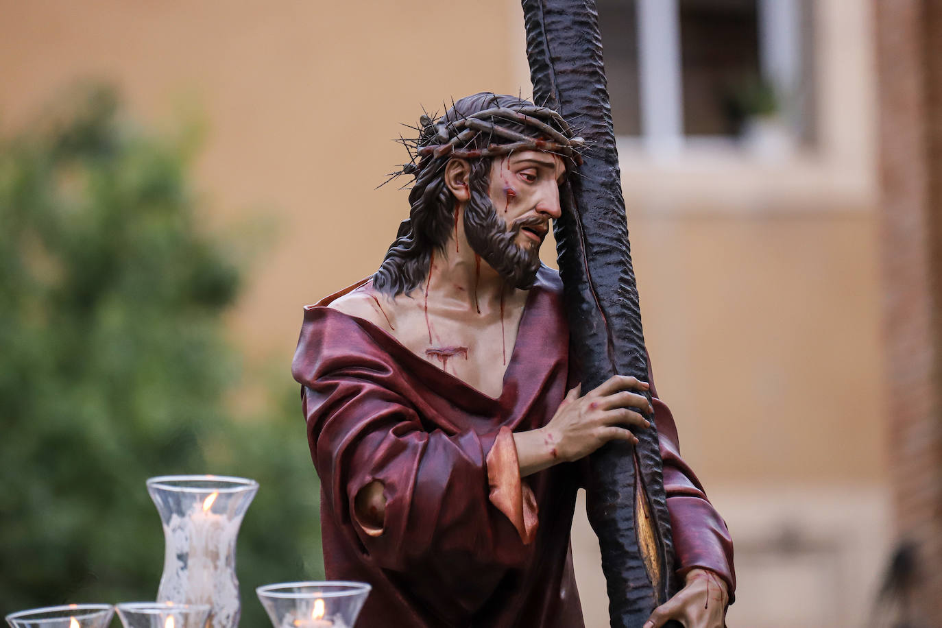 La procesión de la Soledad del Calvario de Murcia, en imágenes