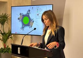 La vicealcaldesa Rebeca Pérez anuncia el plan para agilizar la circulación.