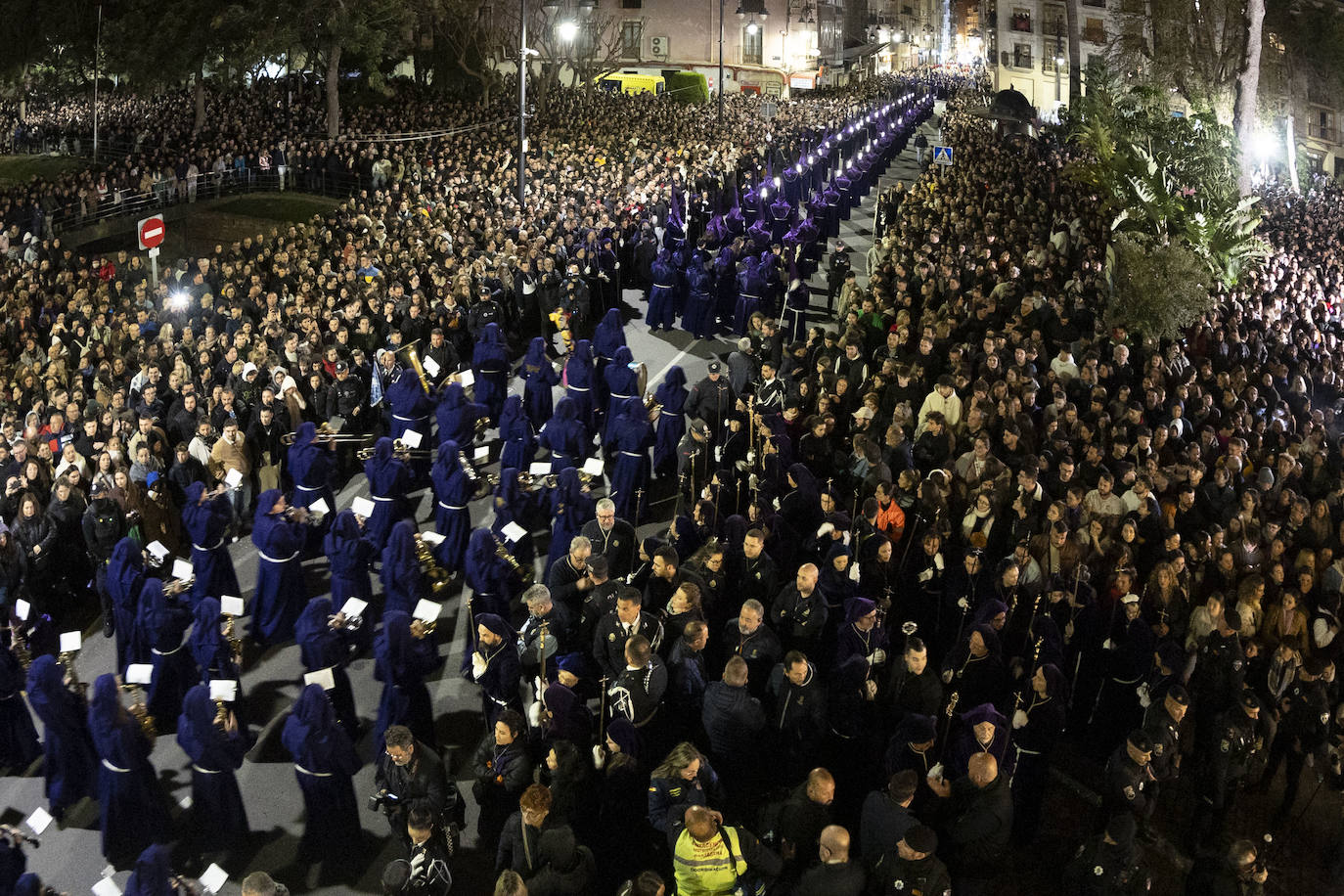 Procesión del Encuentro de Viernes Santo de Cartagena, en imágenes
