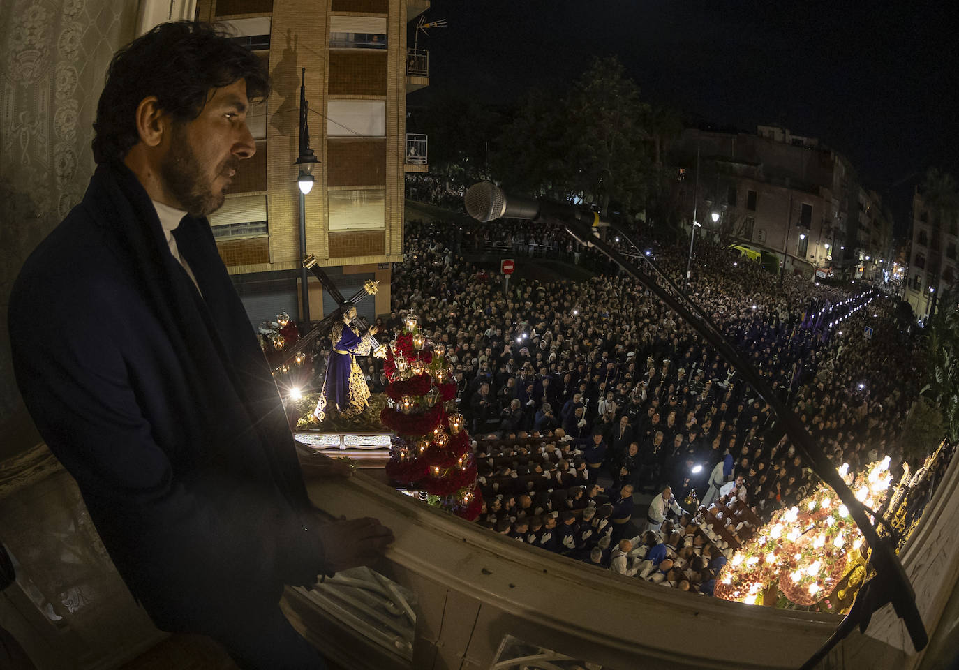 Procesión del Encuentro de Viernes Santo de Cartagena, en imágenes