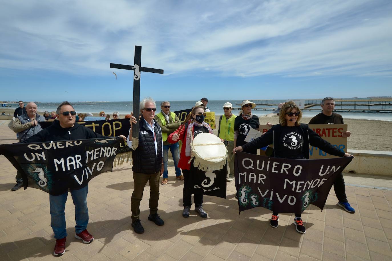 Marcha por los derechos del Mar Menor en San Javier, en imágenes